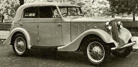 1935 Hillman Twenty-70 Wingham Cabriolet four-seater