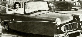 1958 Bond Minicar Mark E two-door open three-wheeler