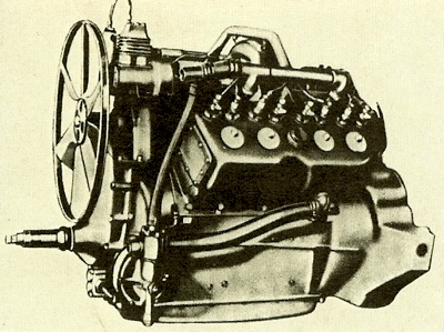 1914 Cadillac V8 engine