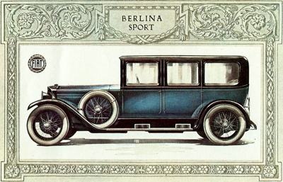 Poster for the Fiat V12 Berlina Sport