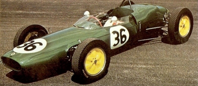 Lotus 21 powered by 1500cc Coventry Climax engine