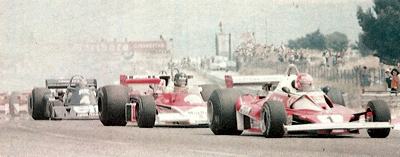 Niki Lauda leads the 1976 French Grand Prix at Paul Ricard