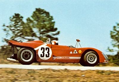 German Rolf Stommelen in a Alfa Romeo tipo 33 during the 1971 Sebring 12 hour