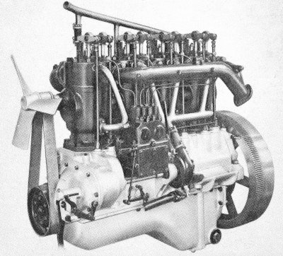 45 b.h.p. Benz compression engine of 1923