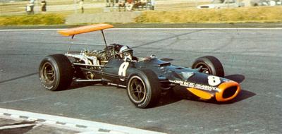 Pedro Rodriguez in his 1968 BRM