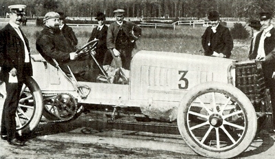 de Dietrich at the wheel of one of his 1903 model racers