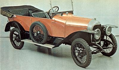 1918 Rolland-Pilain RP5, which was fitted with a 1928cc four-cylinder engine