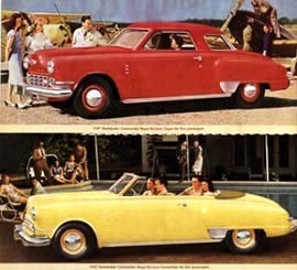 1947 Studebaker Commander Regal DeLuxe Coupe and Convertible