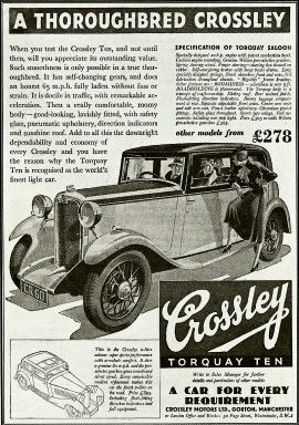 1934 Crossley Quicksilver and Super Six