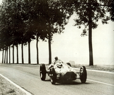 Louis Chiron in the 1949 French GP