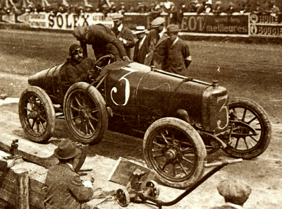 3-Liter Works Sunbeam at the Coupe de L'Auto category of the 1912 Grand Prix