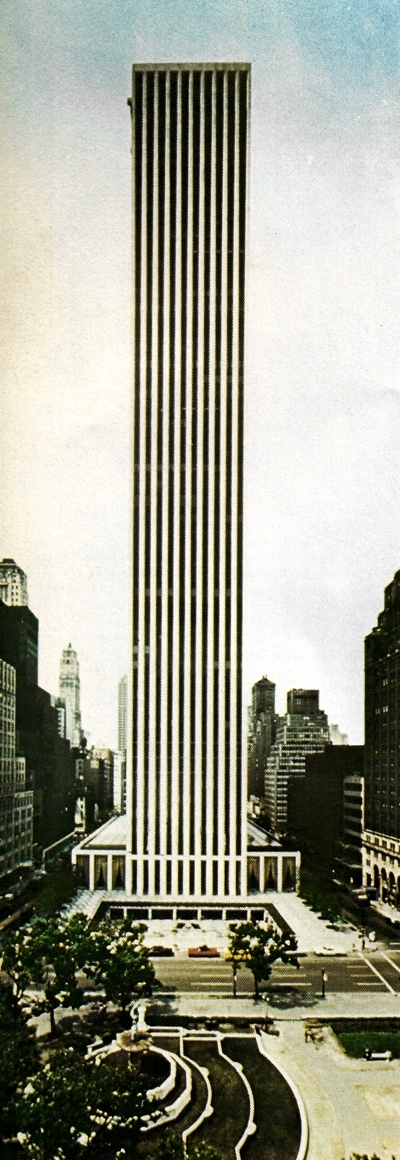 General Motors building on Fifth Avenue, New York, circa 1972