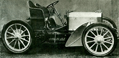 The first Mercedes, built in 1901, and designed by Wilhelm Maybach