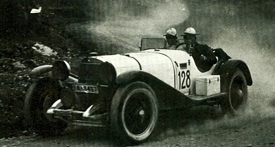Caracciola's SSK in action during the 1930 Mille Miglia