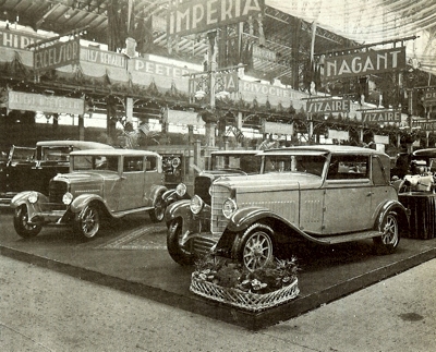 Imperia stand at the 1928 Brussels Motor Show