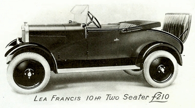 1926 Lea-Francis two-seater plus dickey 10hp