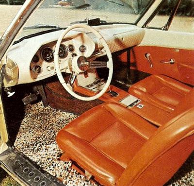 Interior shot of the Studebaker Avanti