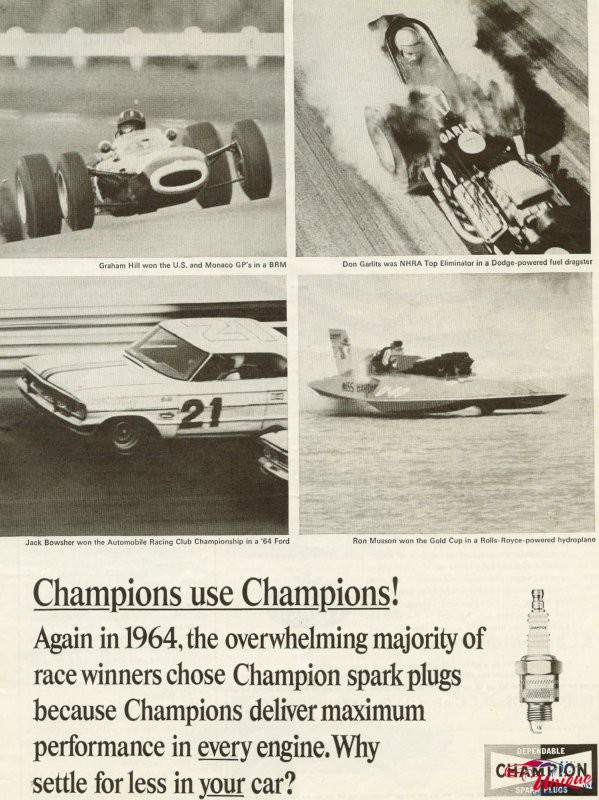1964 Champion Spark Plugs